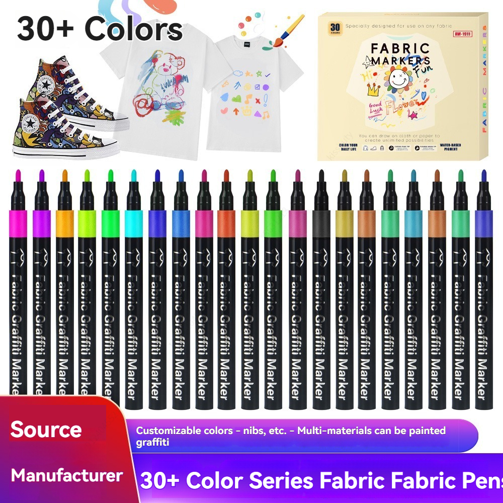 Correction Pen Fine - 6/30 Colors Fabric Markers Pens Set