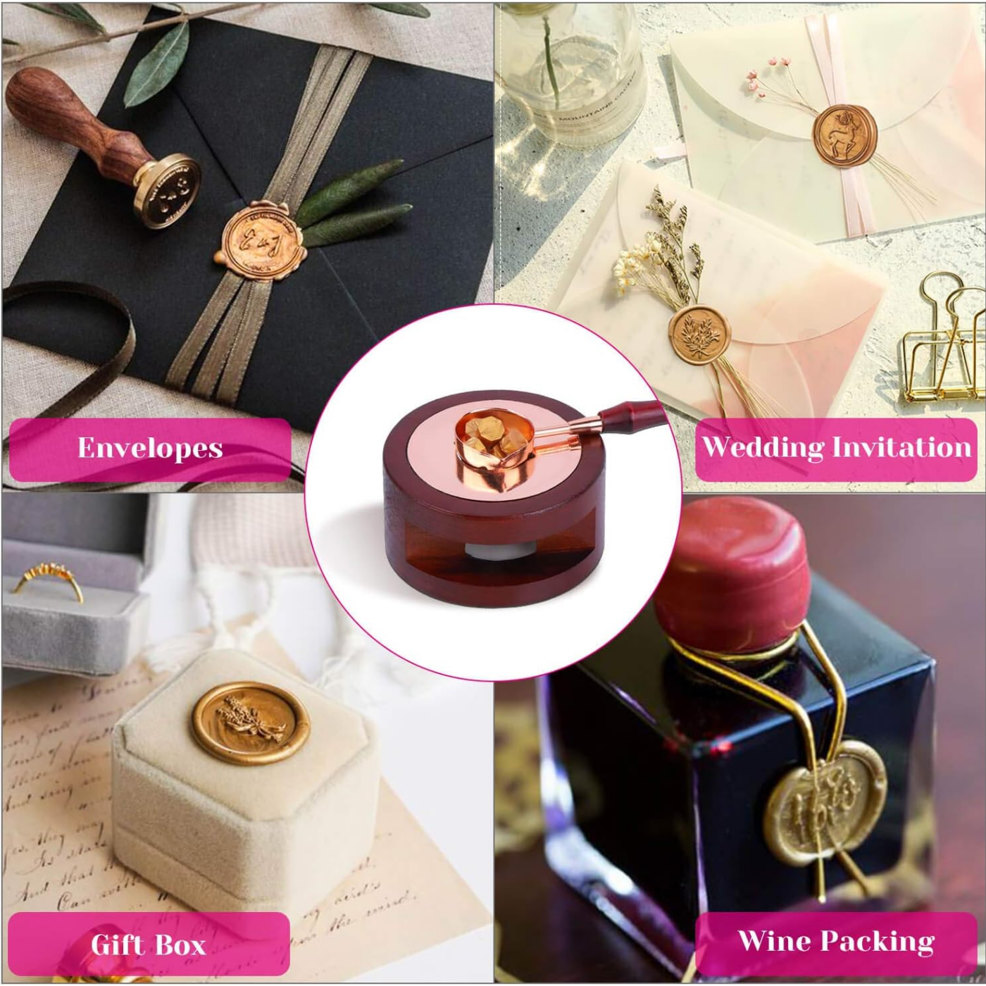 Wax Seal Set Includes 200 Gold - Wax Seal Stamp Set avis et prix