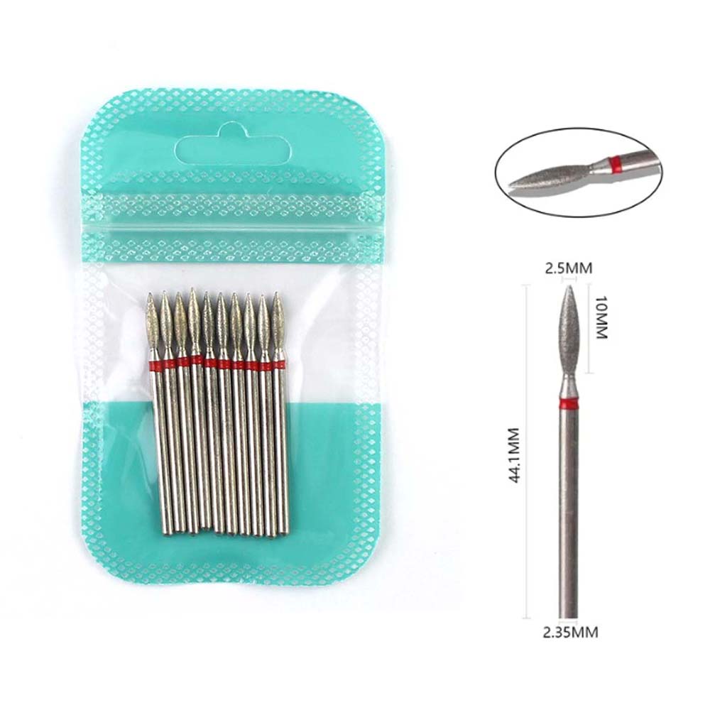 10pcs Diamond Nail Drill Bits  - Gel Refill Pack avis et prix