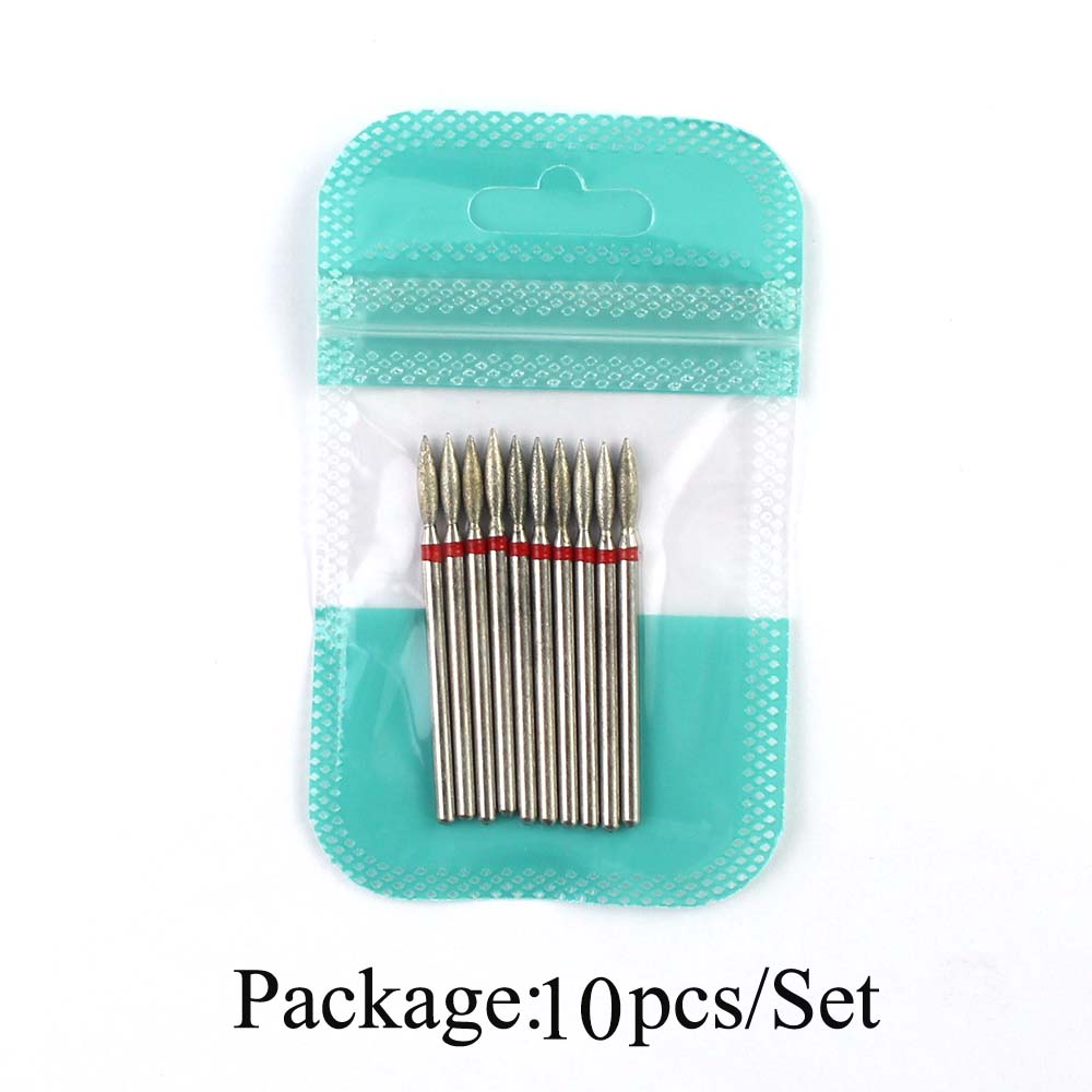 10pcs Diamond Nail Drill Bits  - Gel Refill Pack avis et prix