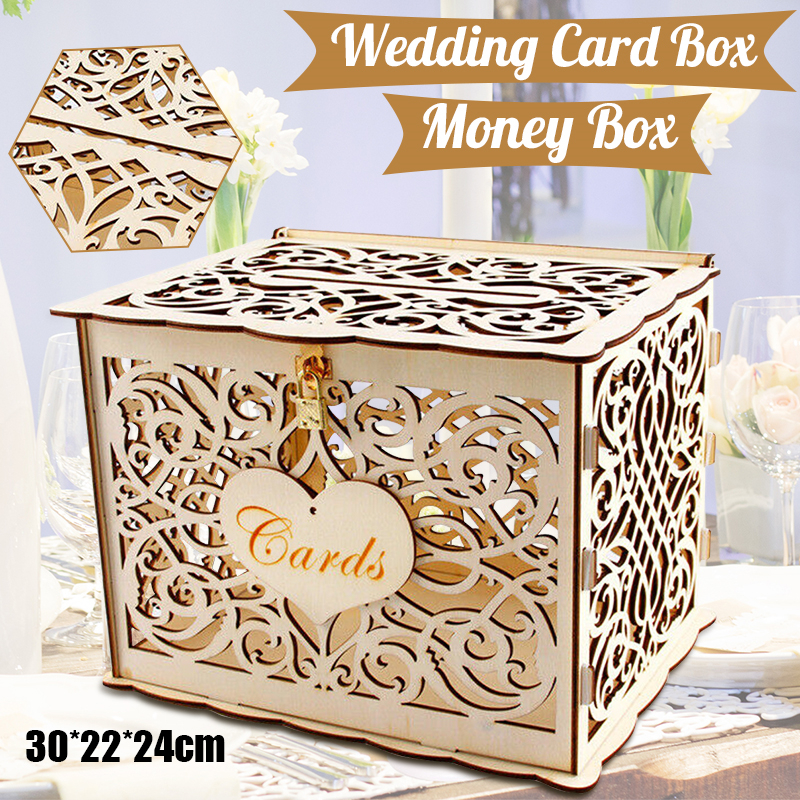 30X24X21cm DIY Wedding Gift Ca - Card Index Box avis et prix