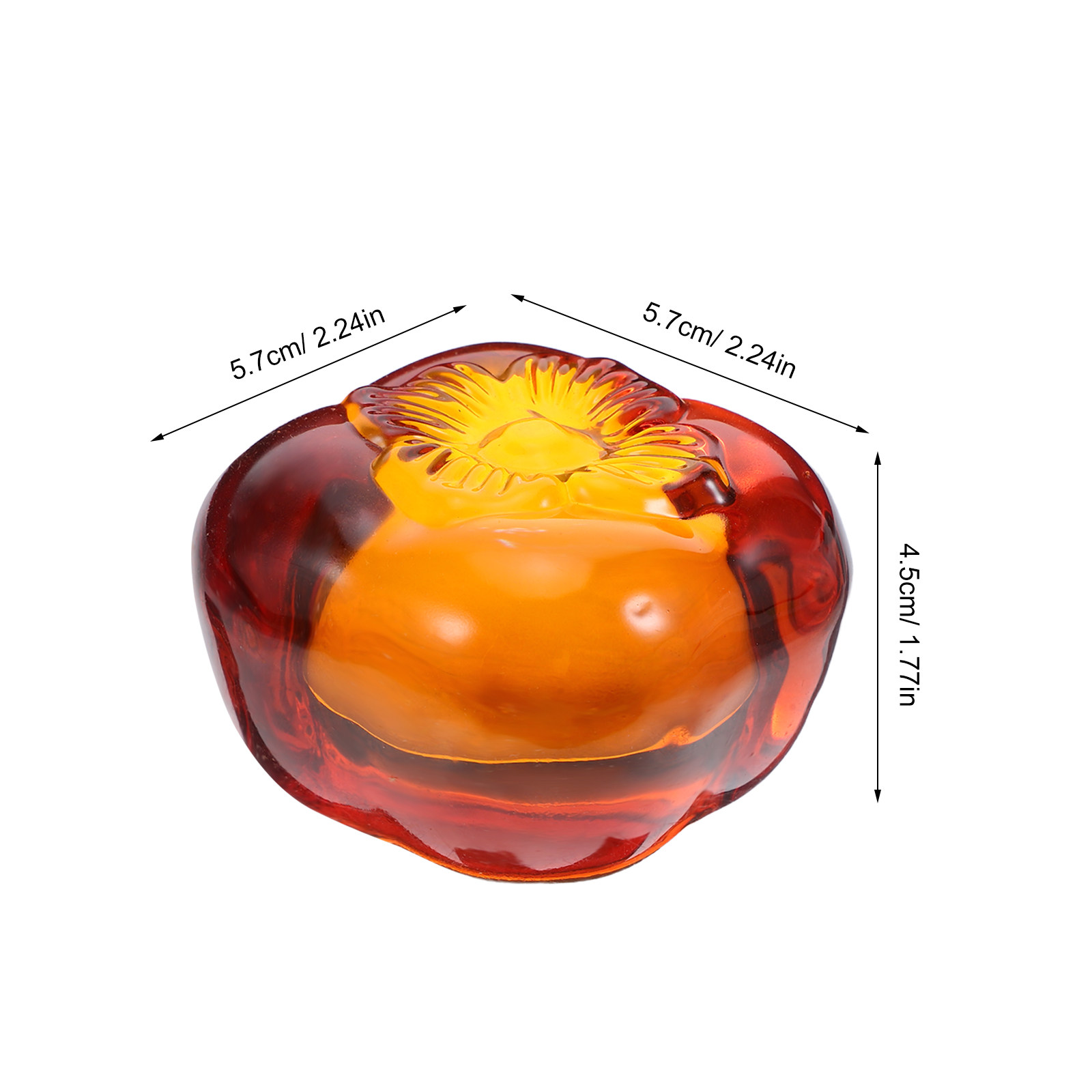 Heavy Crystal Persimmon Paperw - Paper Weight Crystal avis et prix