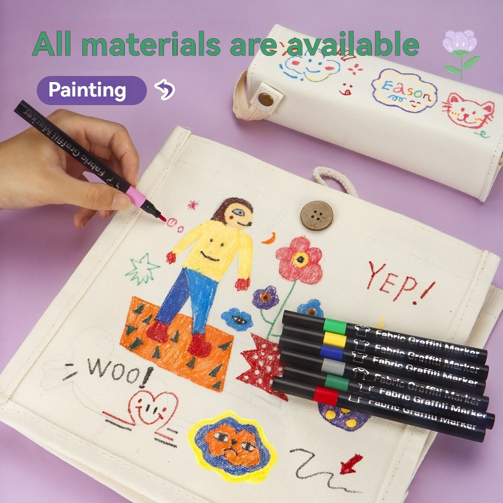 6/30 Colors Fabric Markers Pen - Correction Pen Fine avis et prix