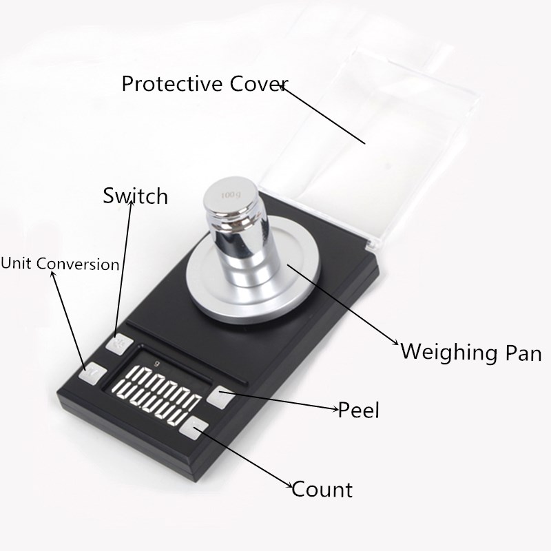 20/50/100g 0.001g Digital Jewe - Tape Dispenser Weighted avis et prix