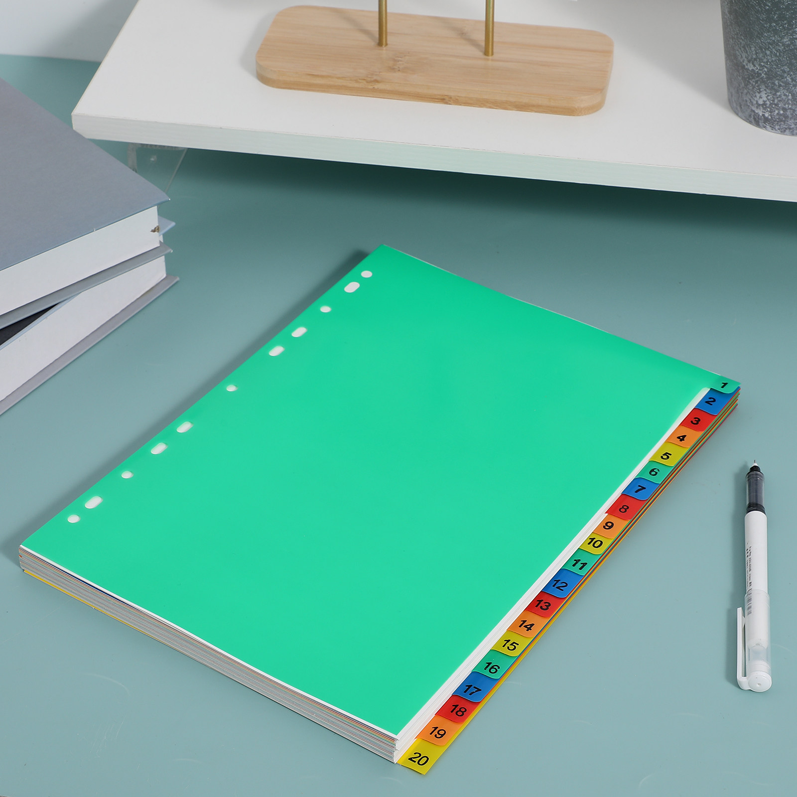 20 Pages A4 Colorful Plastic B - Tab Divider A4 avis et prix