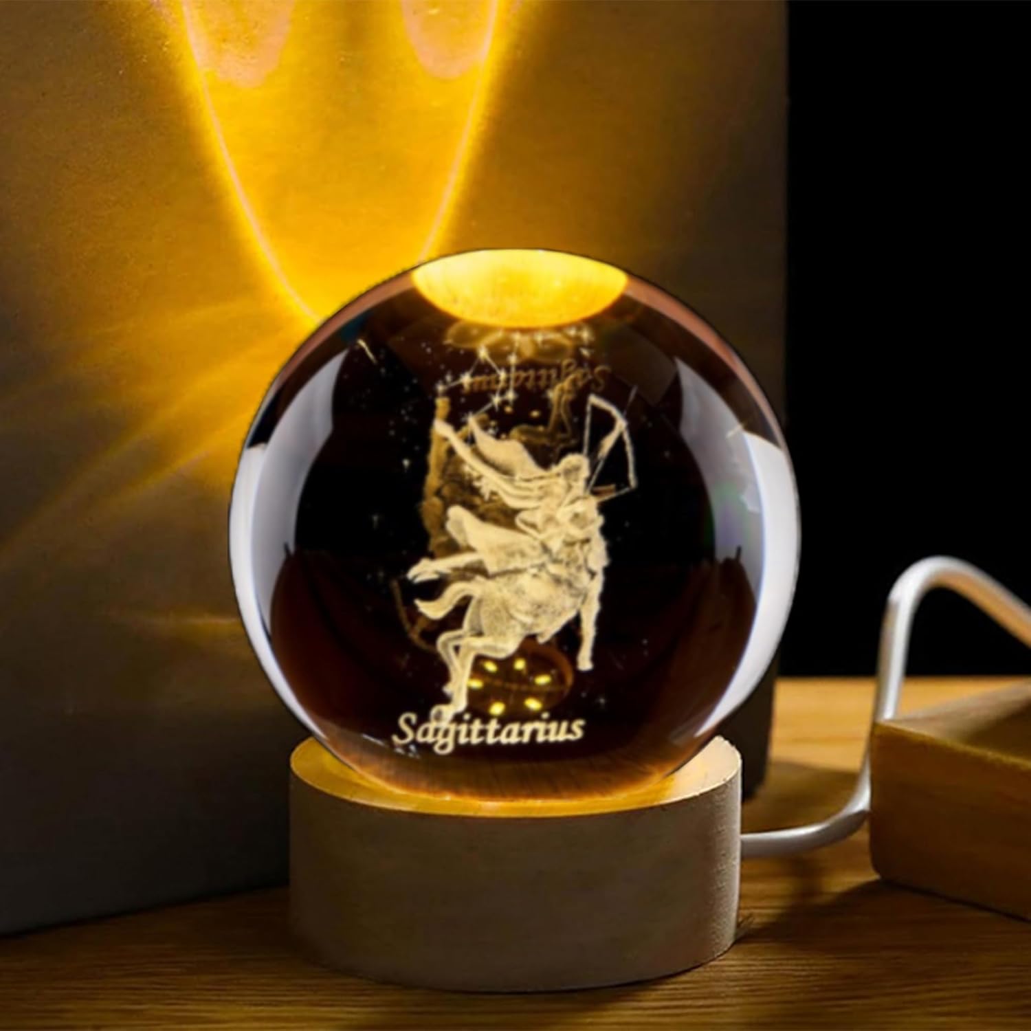 3D Sagittarius Crystal Ball wi - Paper Weight Crystal avis et prix