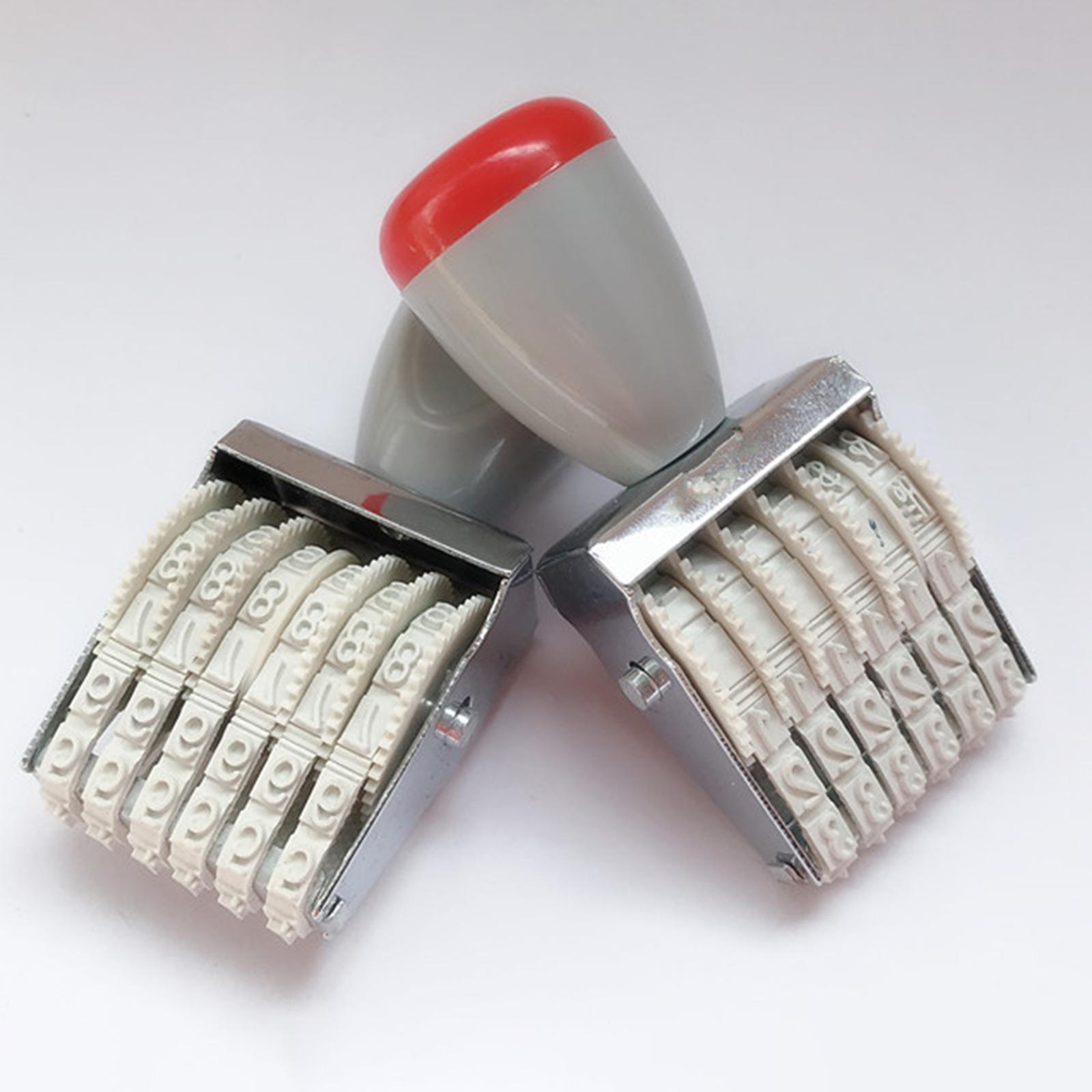 Rubber 6 digits Roller Stamp N - Rubber Date Stamp avis et prix