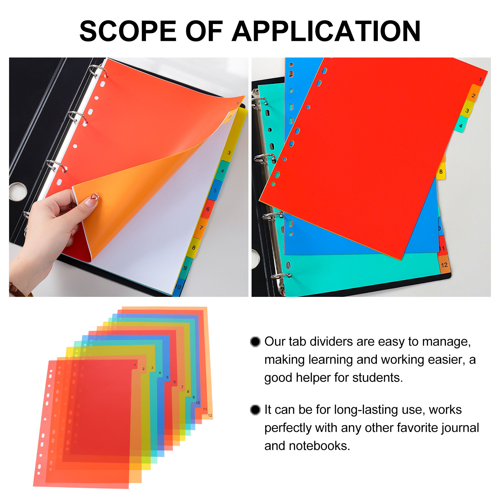 Binder Dividers A4 Colored Pla - Tab Divider A4 avis et prix