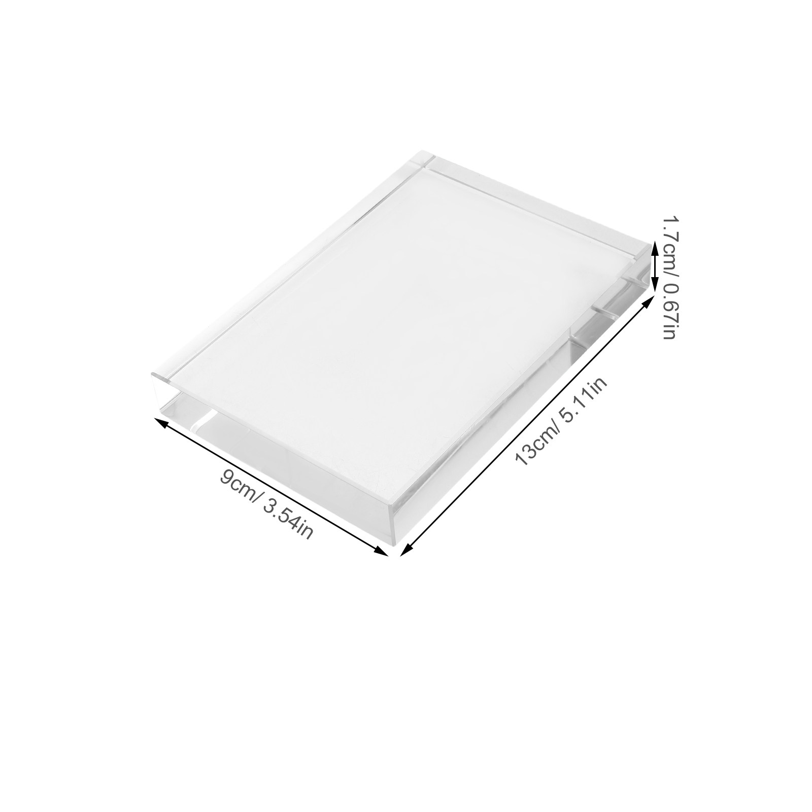 Crystal Square Glass Block Pap - Paper Weight Crystal avis et prix