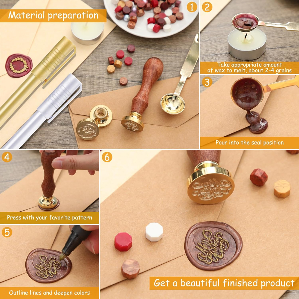 Custom Wax Seal Stamp,Personal - Wax Seal Stamp Set avis et prix