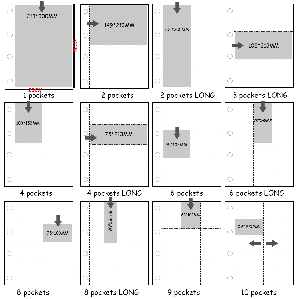PLRBOK A4 Clear 10 Pcs Photo A - Binder A4 Lever avis et prix