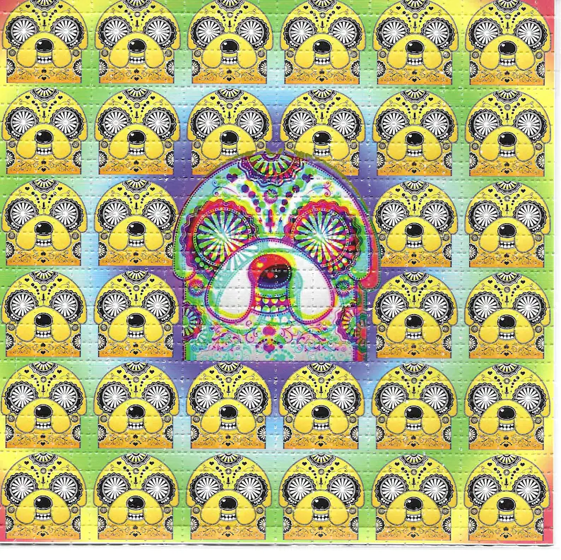 Crazy Time Psychedelic LSD Aci - Ink Blotter Paper avis et prix
