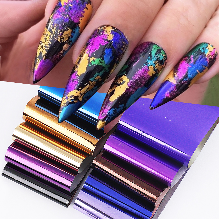 10pcs Metallic Nail Transfer F - Gel Refill Pack avis et prix