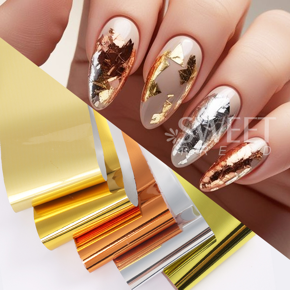 10pcs Metallic Nail Transfer F - Gel Refill Pack avis et prix