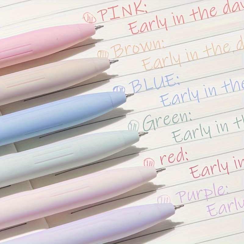 6pcs Colored Gel Pens for Note - Correction Pen Fine avis et prix