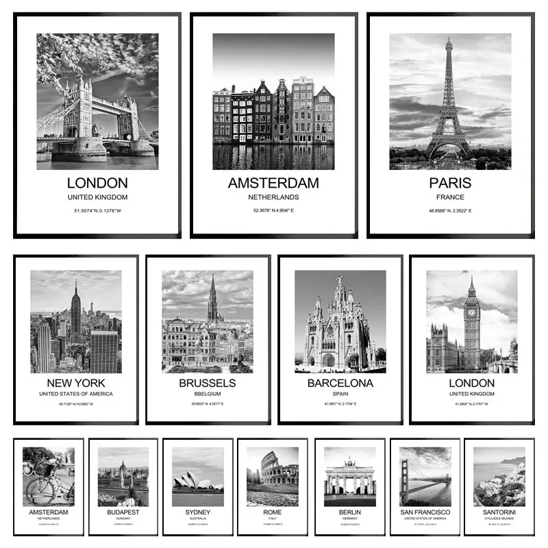 City Poster New York London Pa - Ink Blotter Paper avis et prix