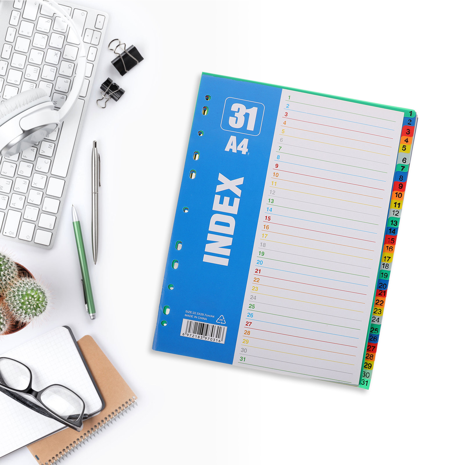 1Set A4 11-Hole PP Index Divid - Tab Divider A4 avis et prix