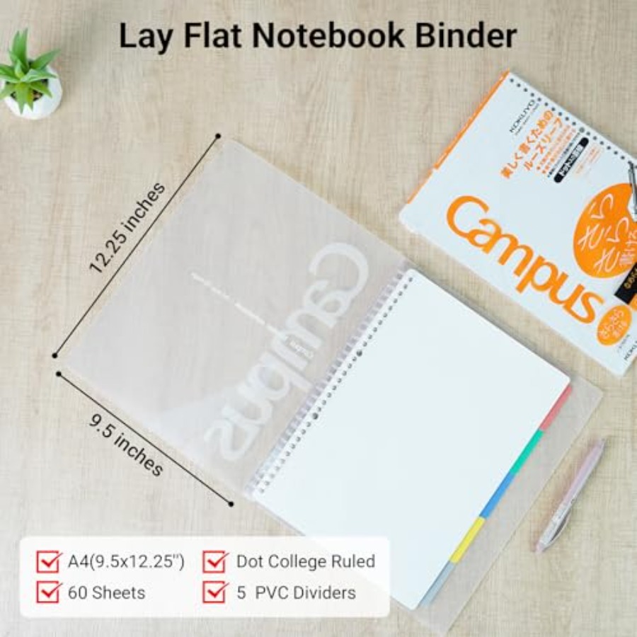 5 Subject Spiral Notebook, Cam - Tab Divider A4 avis et prix