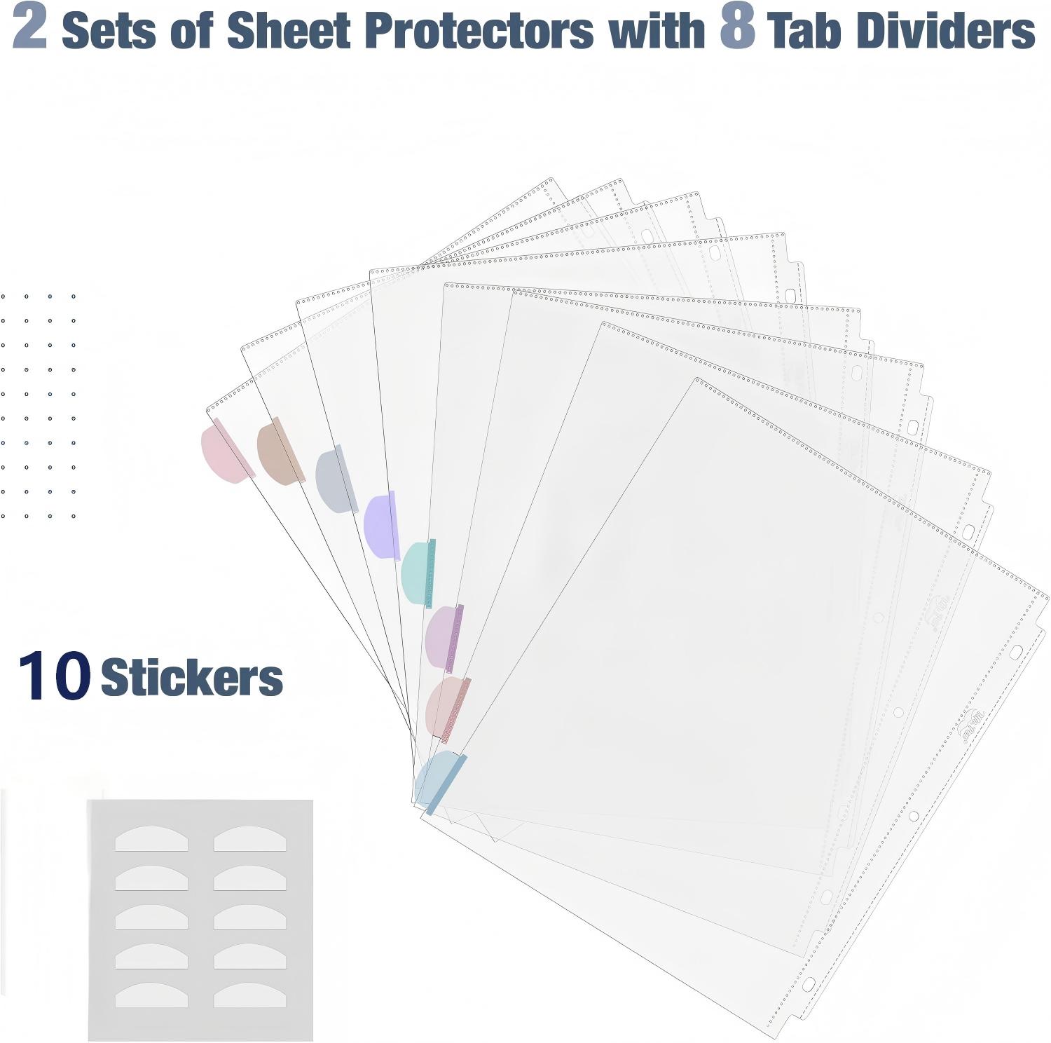 A4 Clear Sheet Protectors with - Tab Divider A4 avis et prix