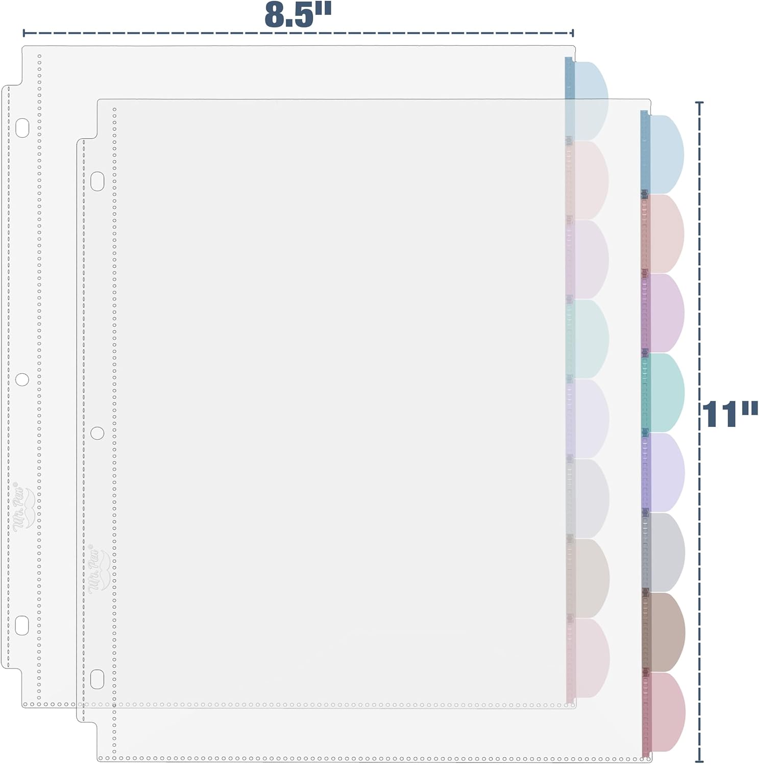 A4 Clear Sheet Protectors with - Tab Divider A4 avis et prix