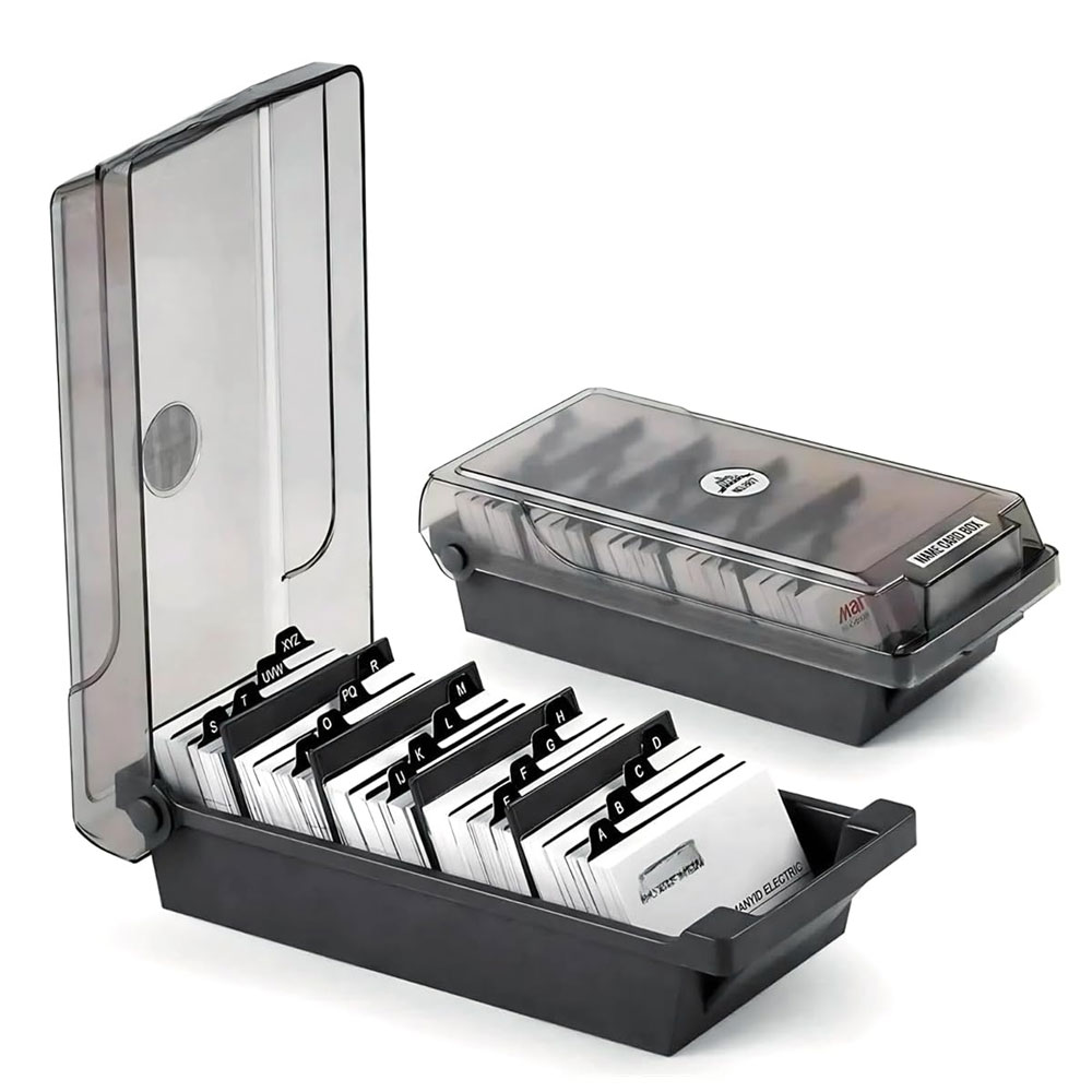 Desktop Business Card Box, Lar - Card Index Box avis et prix