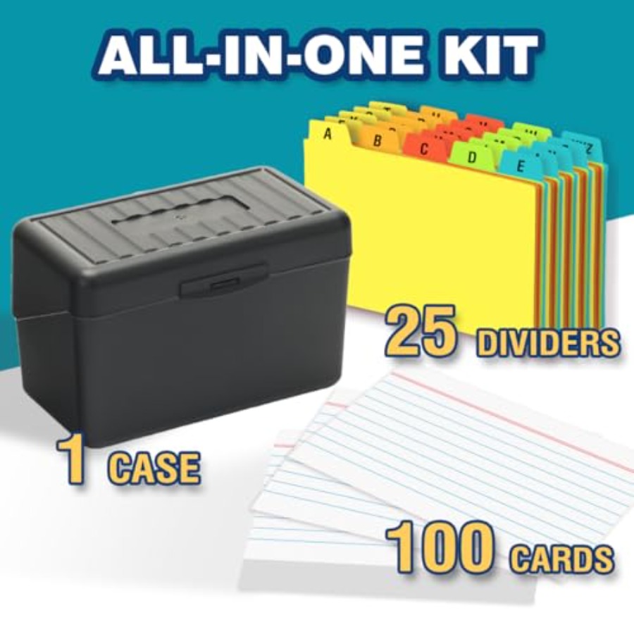 3x5 Index Card Holder with 100 - Index Card Holder avis et prix