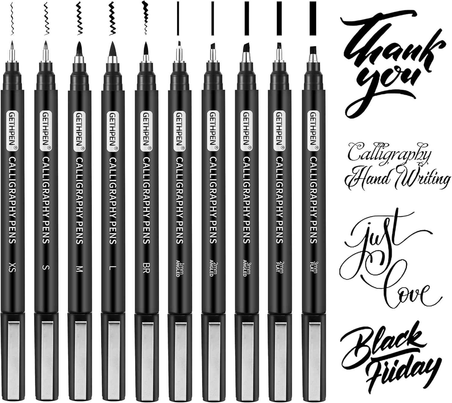 10 Size Calligraphy Pens Set f - Archive Box Set avis et prix