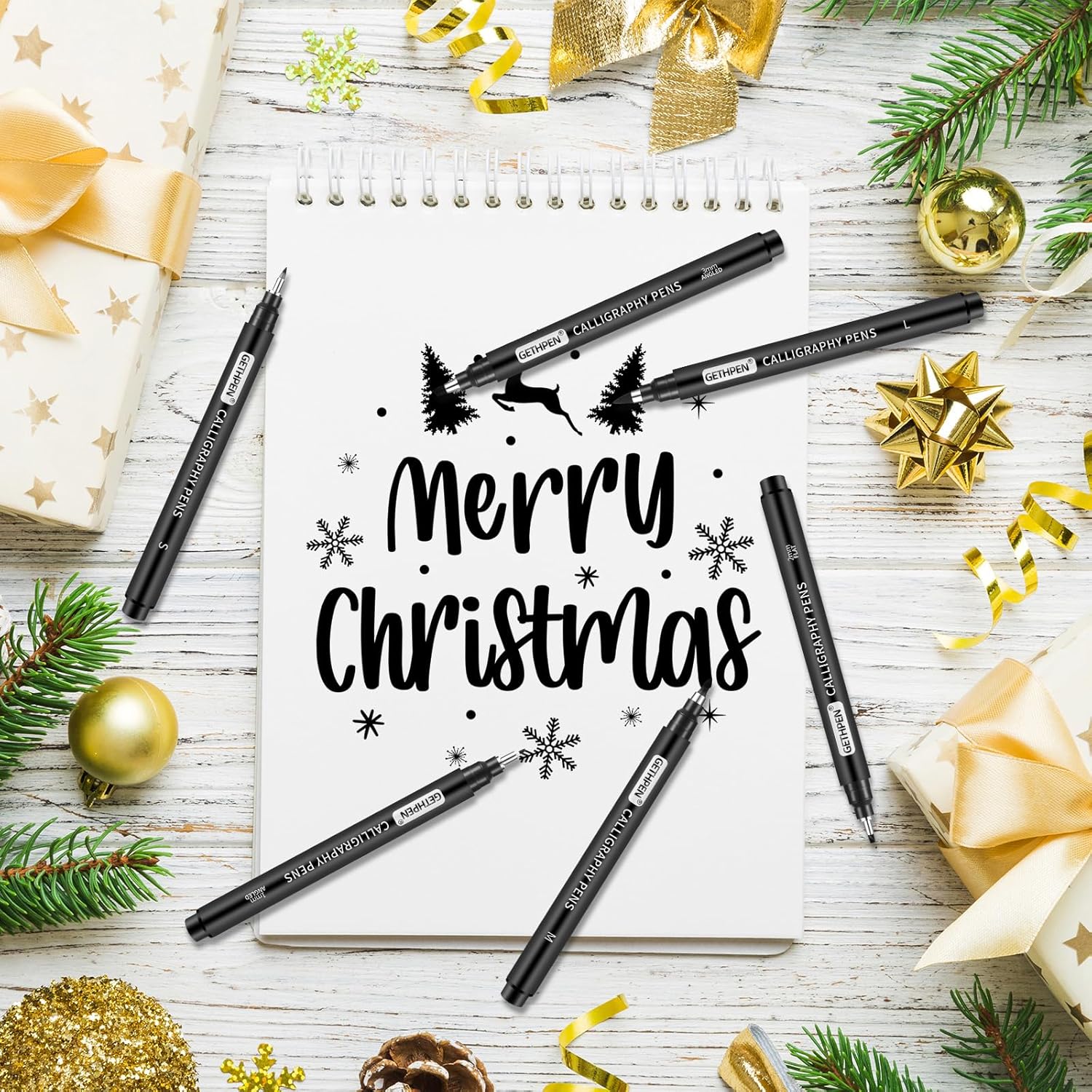 10 Size Calligraphy Pens Set f - Archive Box Set avis et prix