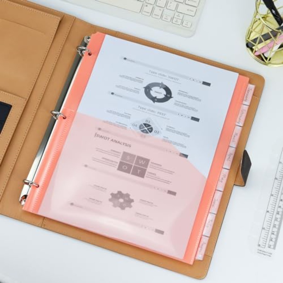 Binder Dividers with Pockets 8 - Tab Divider A4 avis et prix