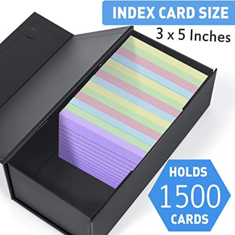 3x5 Index Card Holder Card Fil - Card Index Box avis et prix