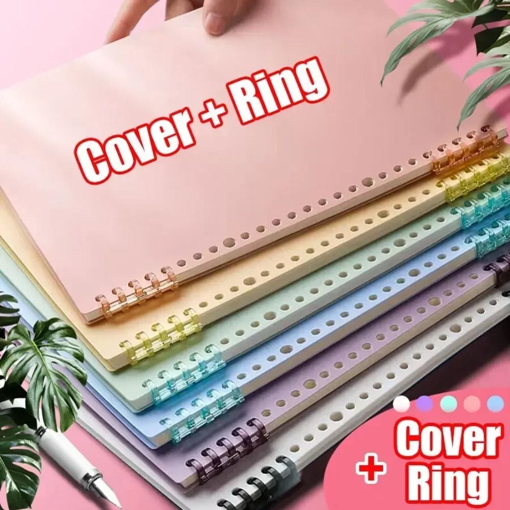 4Pcs PP Loose-leaf Book Cover  - Binder A4 Lever avis et prix