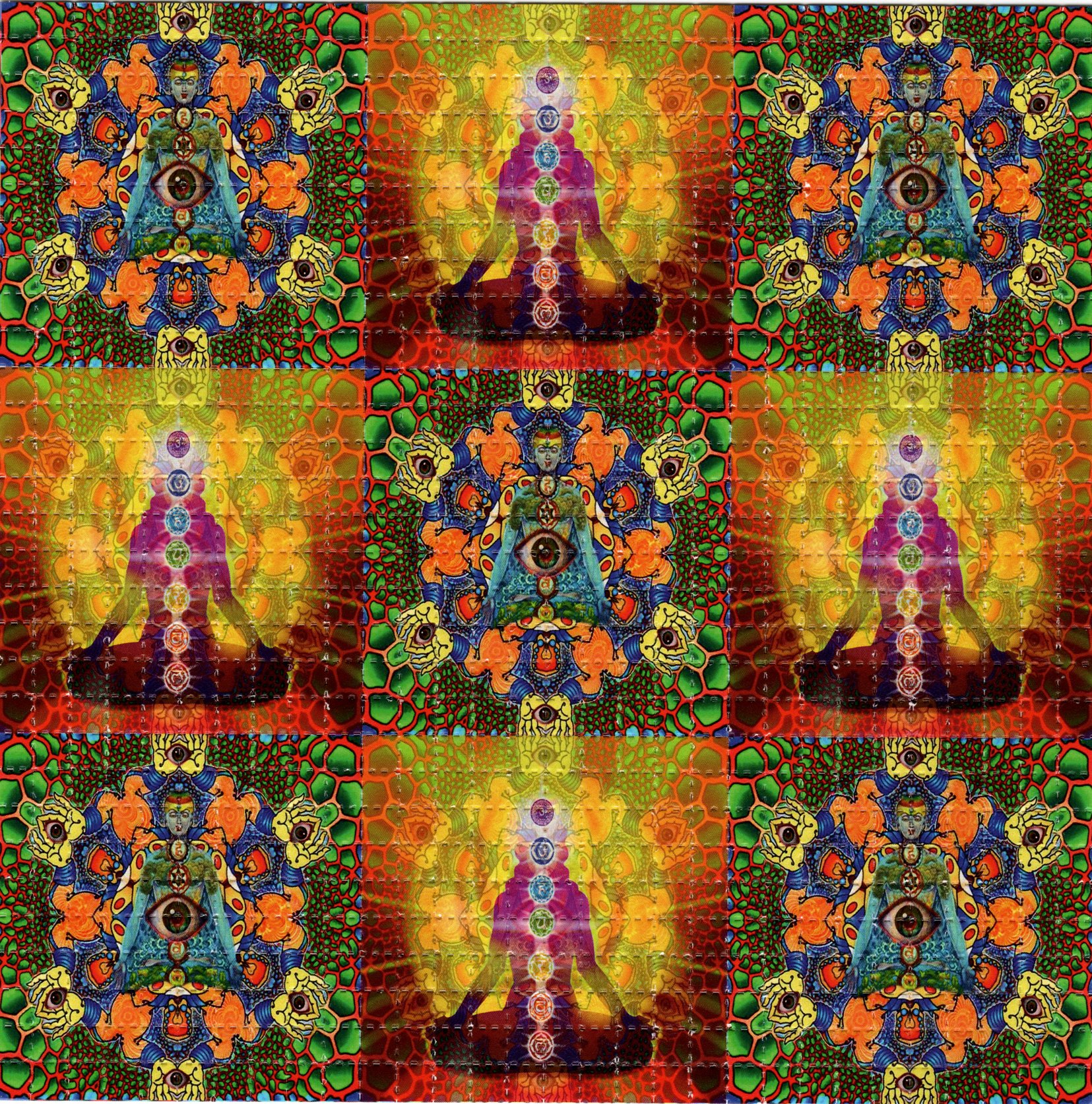Chakras Psychedelic LSD Acid B - Ink Blotter Paper avis et prix