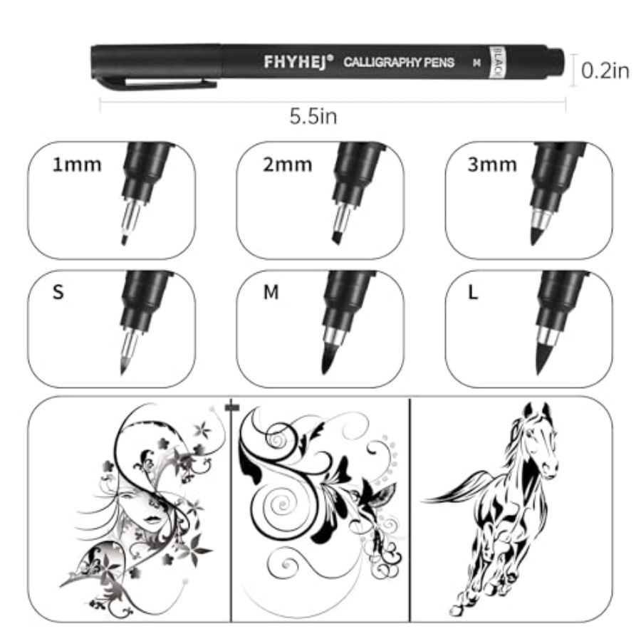 Calligraphy Pen, 6 Size Callig - Archive Box Set avis et prix