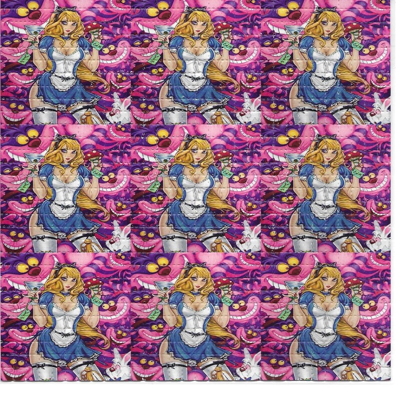 Sexy Alice Psychedelic LSD Aci - Ink Blotter Paper avis et prix