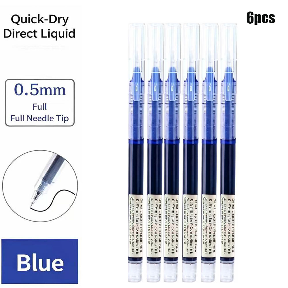 6 Pack Click Gel Pens 0.5mm Bl - Gel Refill Pack avis et prix