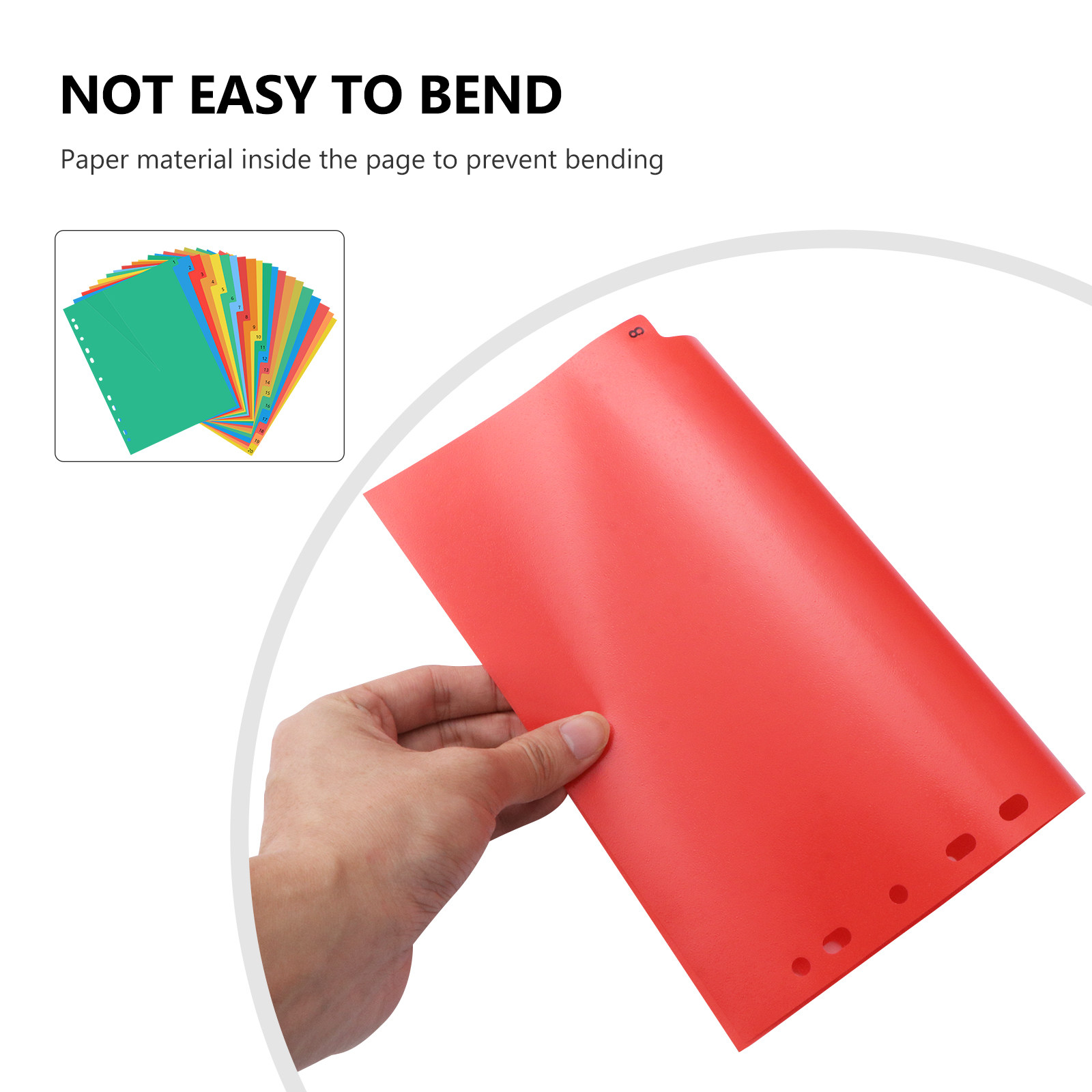 20 Pages A4 Colorful Plastic B - Tab Divider A4 avis et prix
