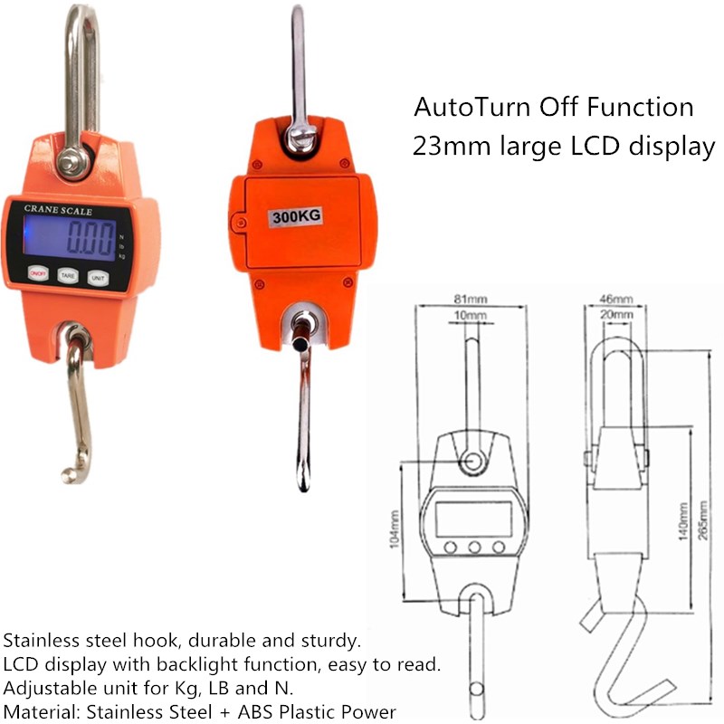 Digital Crane Scale 500kg 1000 - Tape Dispenser Weighted avis et prix
