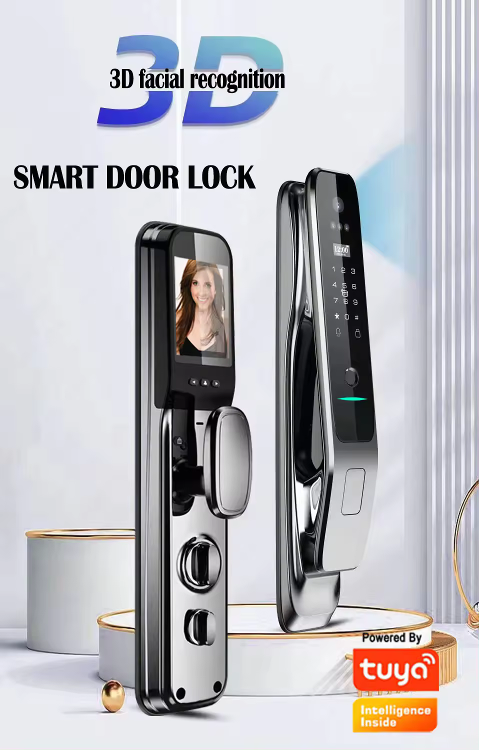 Tuya Wifi Smart Door Lock with - Letter Opener Brass avis et prix