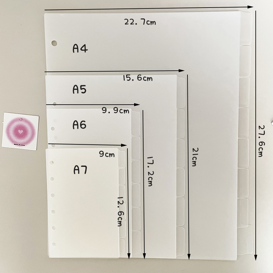 A4/A5/A6/A7 Ring Seperator Pag - Binder A4 Lever avis et prix
