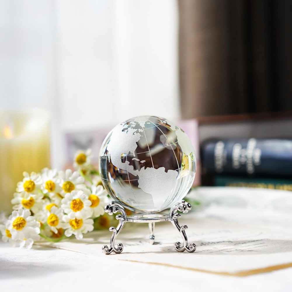 60mm Crystal Earth Globe Paper - Paper Weight Crystal avis et prix
