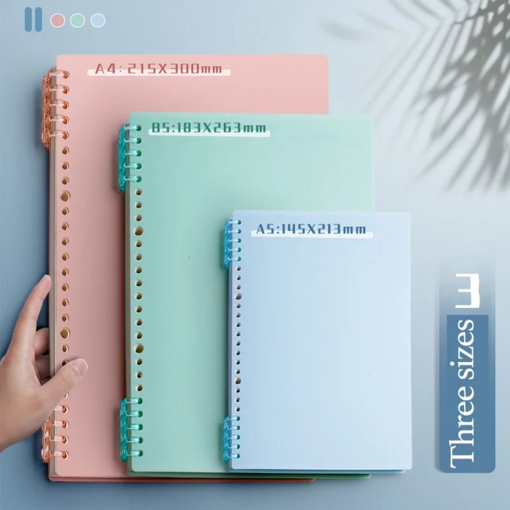 4Pcs PP Loose-leaf Book Cover  - Binder A4 Lever avis et prix