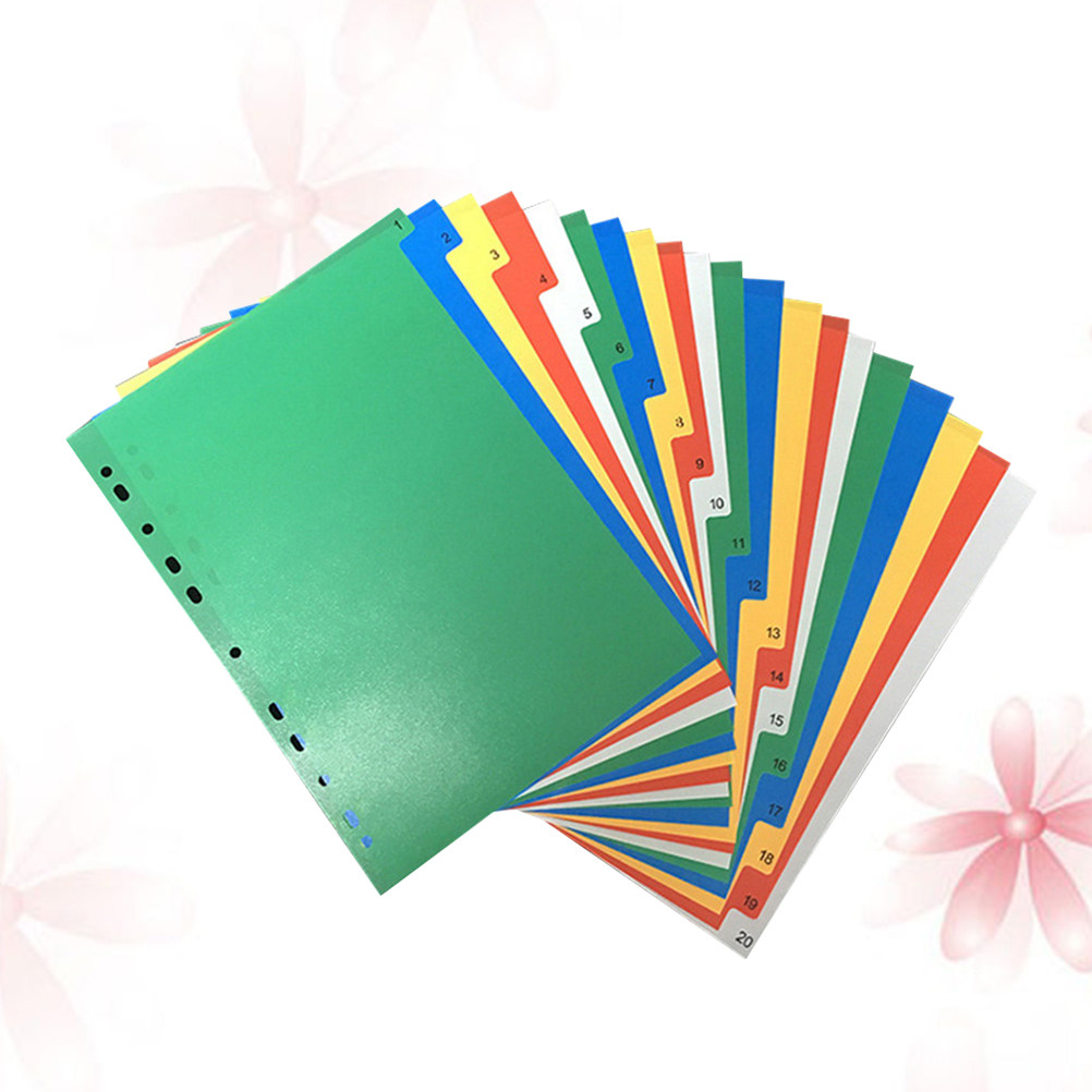 40Pcs A4 Multi-Color Classifie - Tab Divider A4 avis et prix