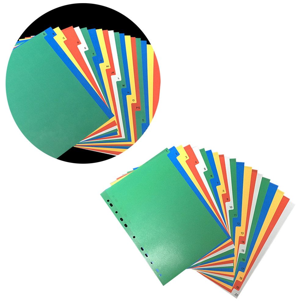 40Pcs A4 Multi-Color Classifie - Tab Divider A4 avis et prix