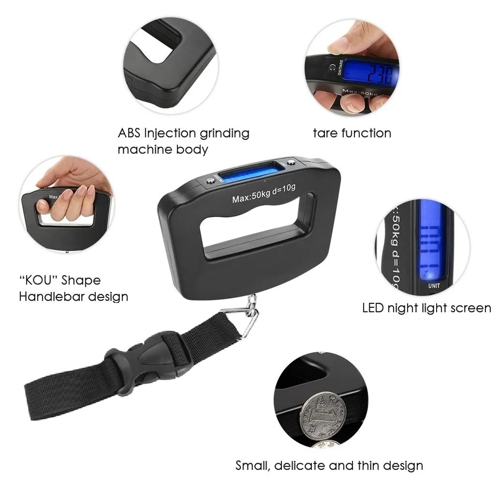 Portable LCD Digital Hanging S - Tape Dispenser Weighted avis et prix