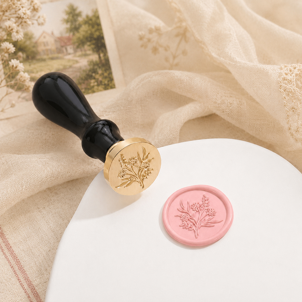 Wax Seal Stamp Set Flower Plan - Wax Seal Stamp Set avis et prix