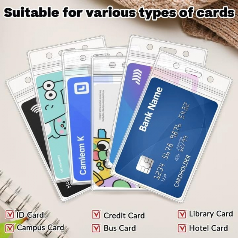 50 PCS Plastic Badge Holder, V - Index Card Holder avis et prix